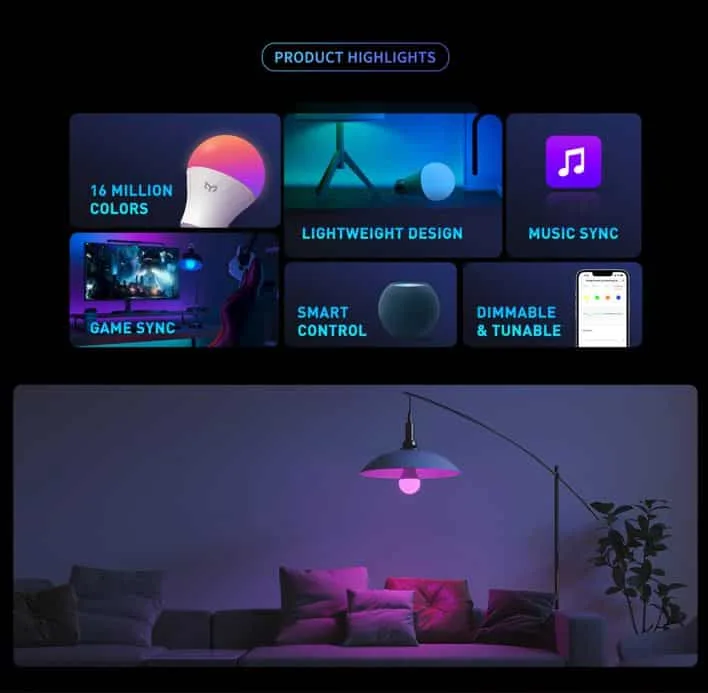 Bóng đèn Yeelight W4 Lite Color E27 3