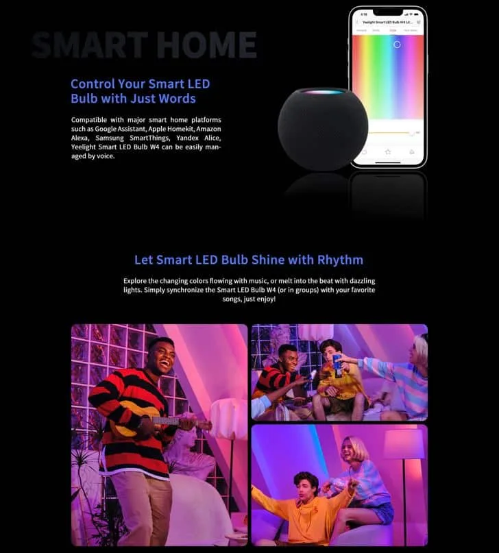 Bóng đèn Yeelight W4 Lite Color E27 4