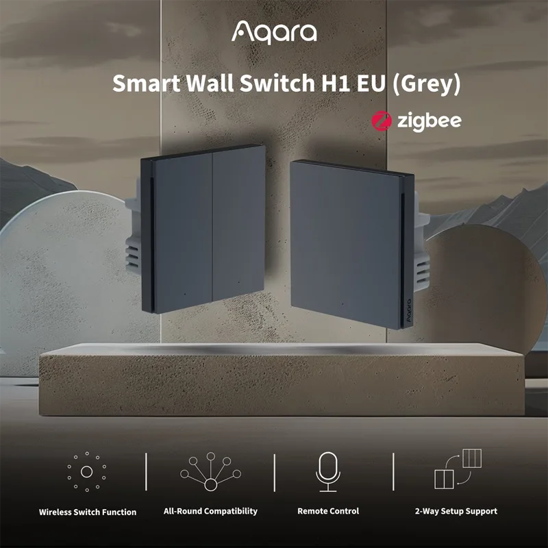 Công tắc thông minh Aqara H1 Xám EU – Quốc tế 2