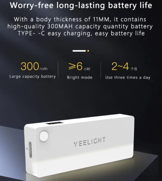 Đèn LED cảm biến Yeelight Sensor Drawer Light A6 5