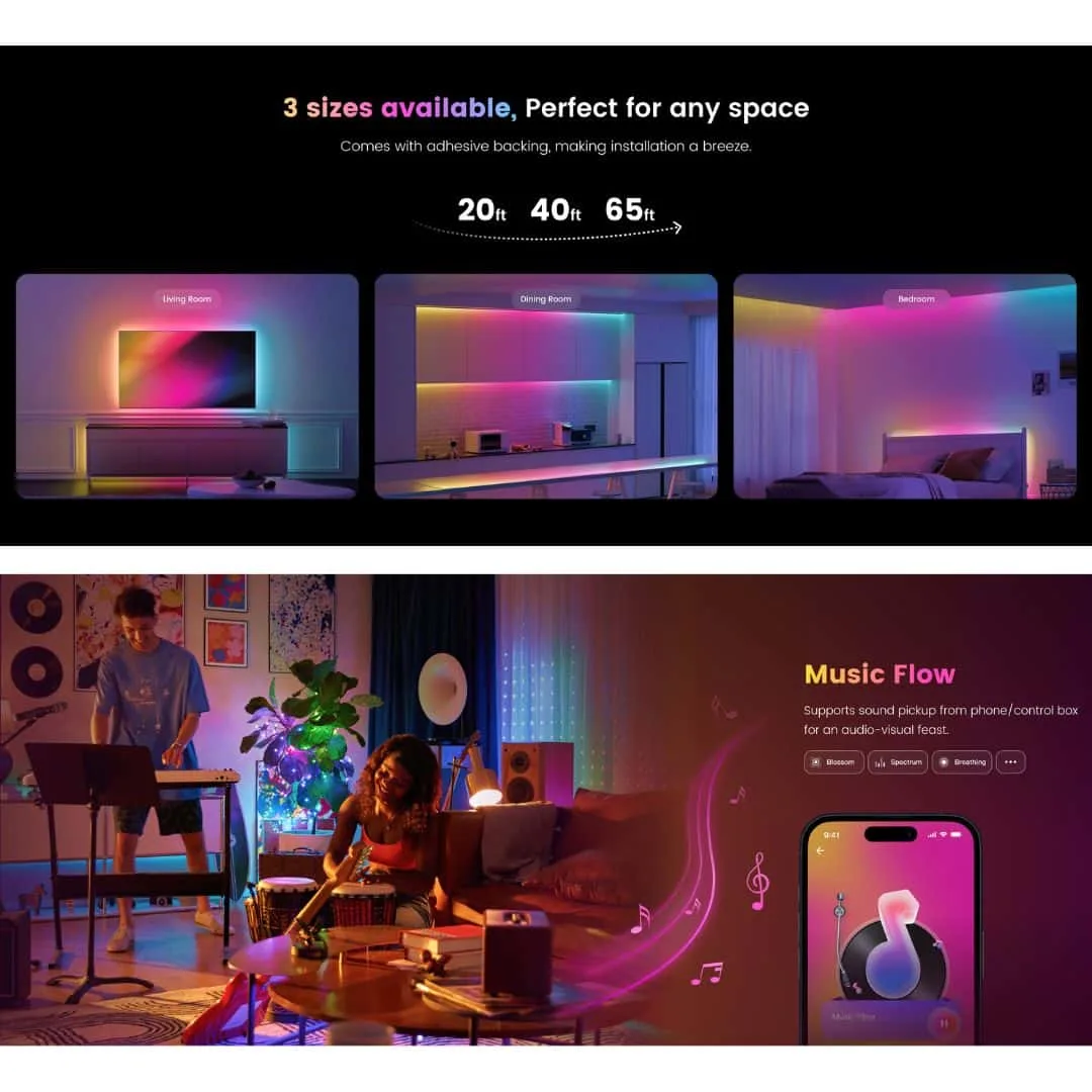 Đèn led dây Yeelight Aurora RGBIC 4
