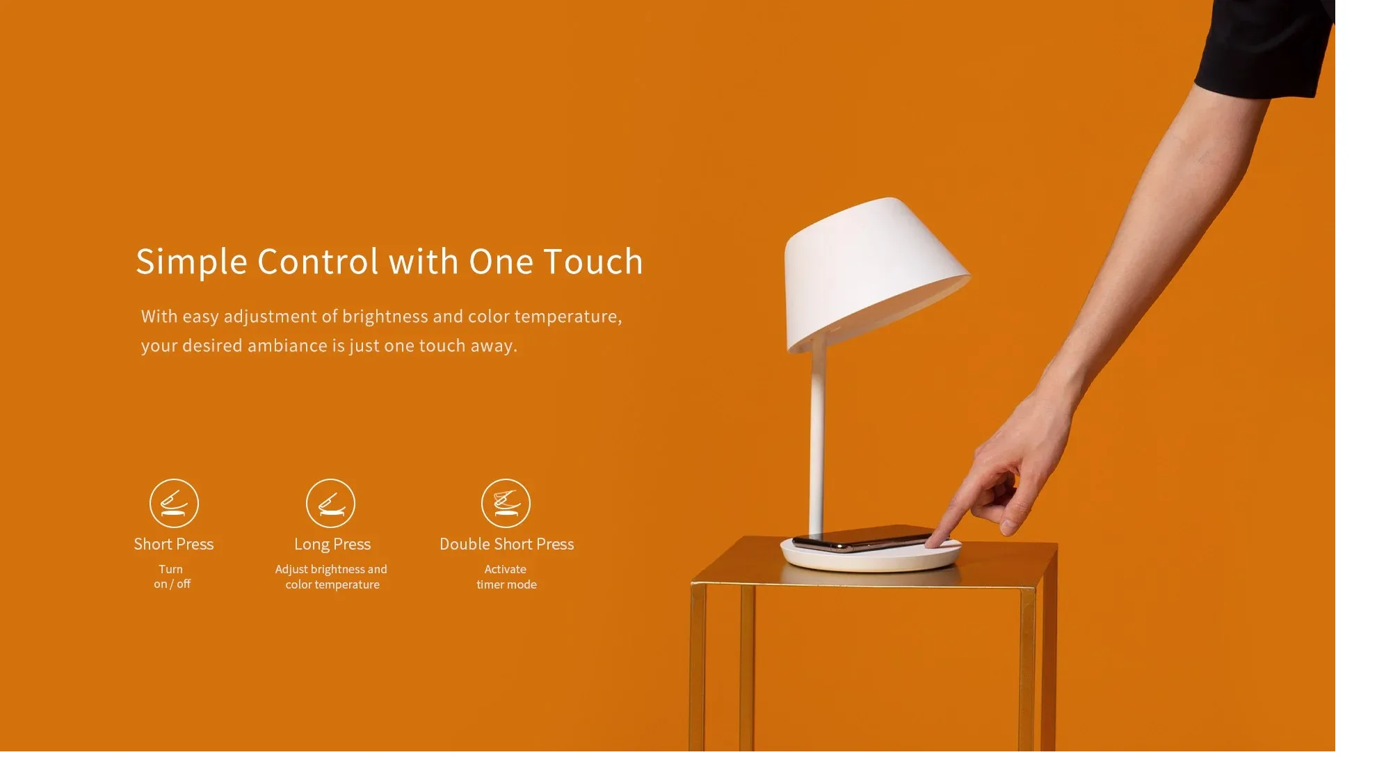 Đèn ngủ kiêm sạc không dây Yeelight Bedside Lamp STARIA PRO 4