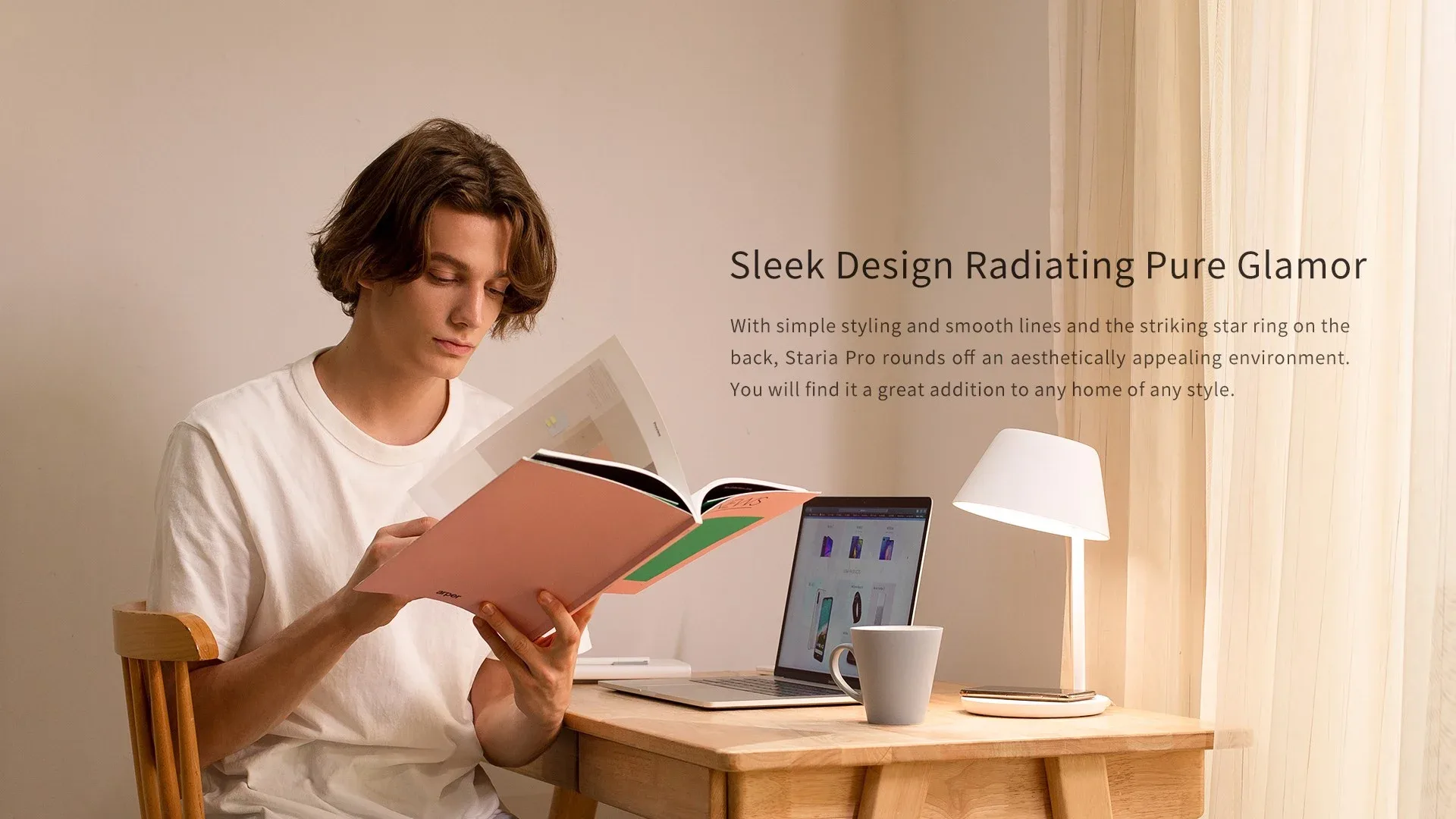 Đèn ngủ kiêm sạc không dây Yeelight Bedside Lamp STARIA PRO 5