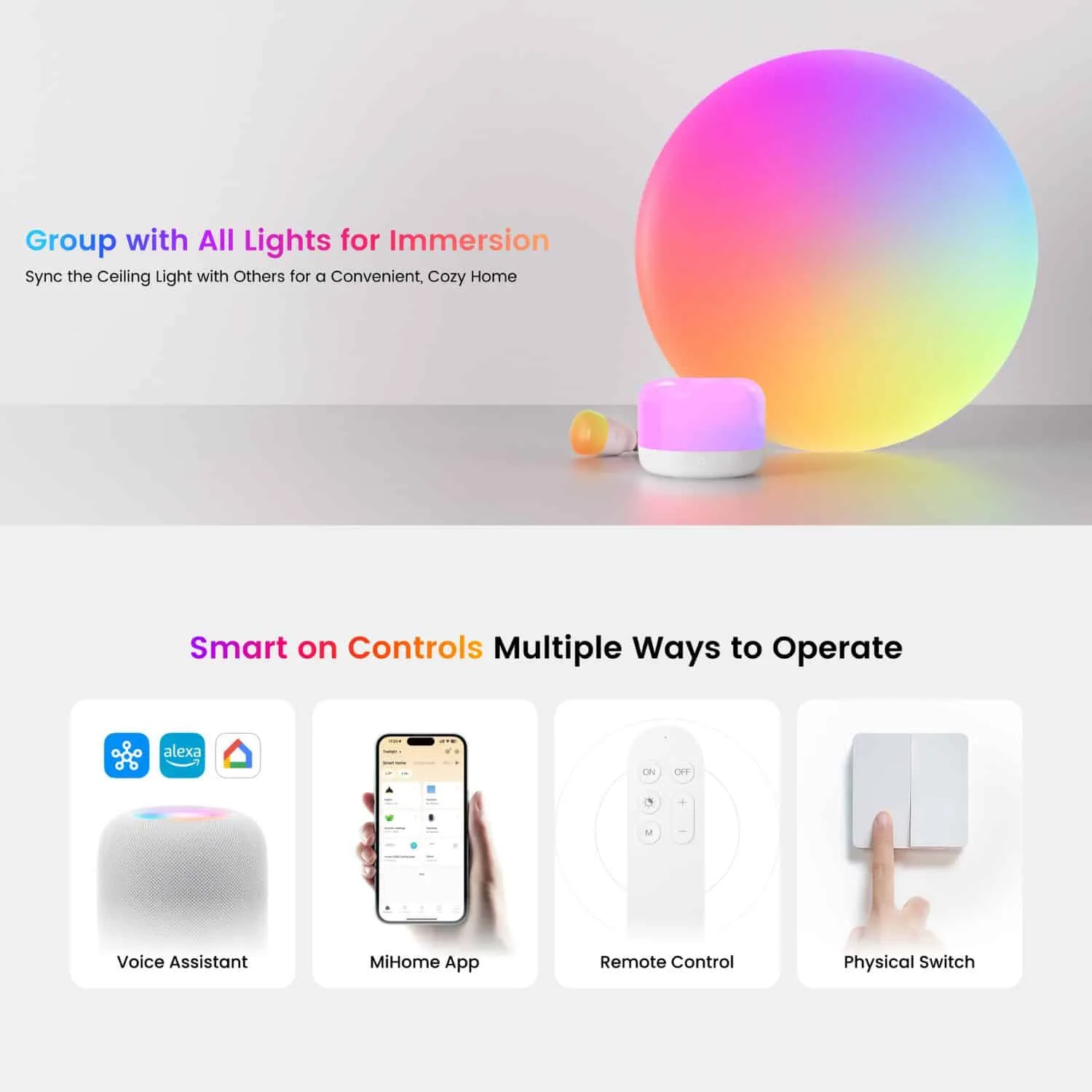 Đèn ốp trần Yeelight Arwen D Series – RGBICWW 4