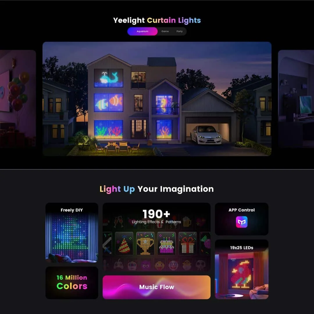 Đèn trang trí rèm cửa Yeelight RGBIC 2