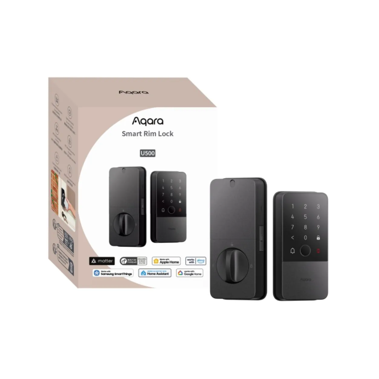 Khóa cửa thông minh Aqara U500 Smart Rim Lock DL-D18D