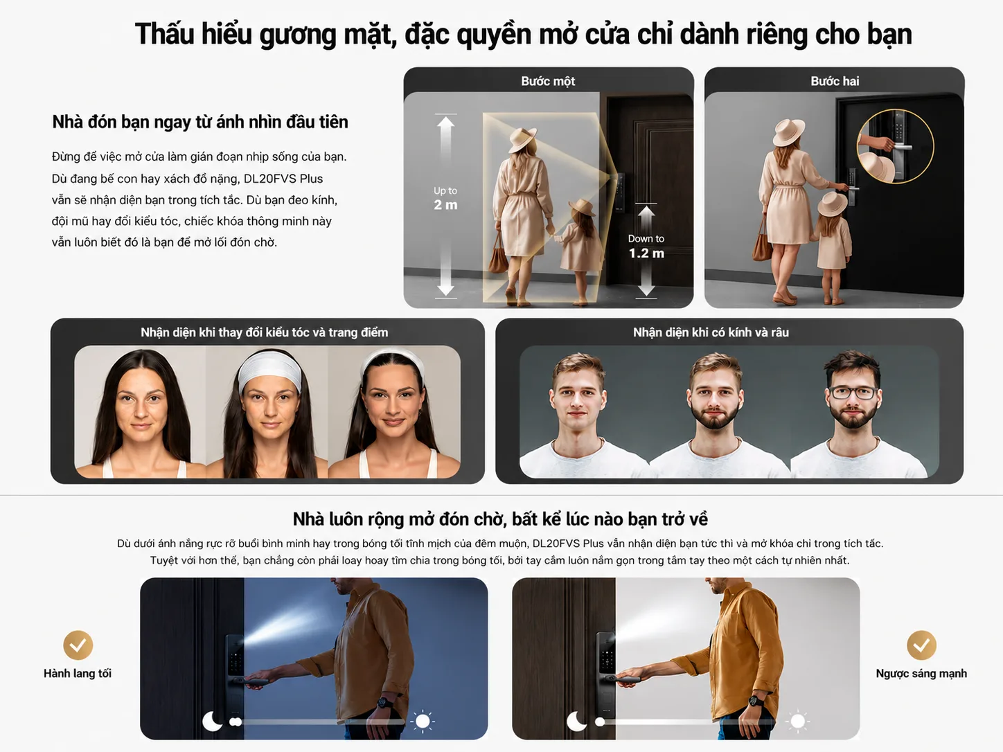 Khóa cửa thông minh EZVIZ DL20FVS Plus, nhận diện Face ID, tĩnh mạch lòng bàn tay 3