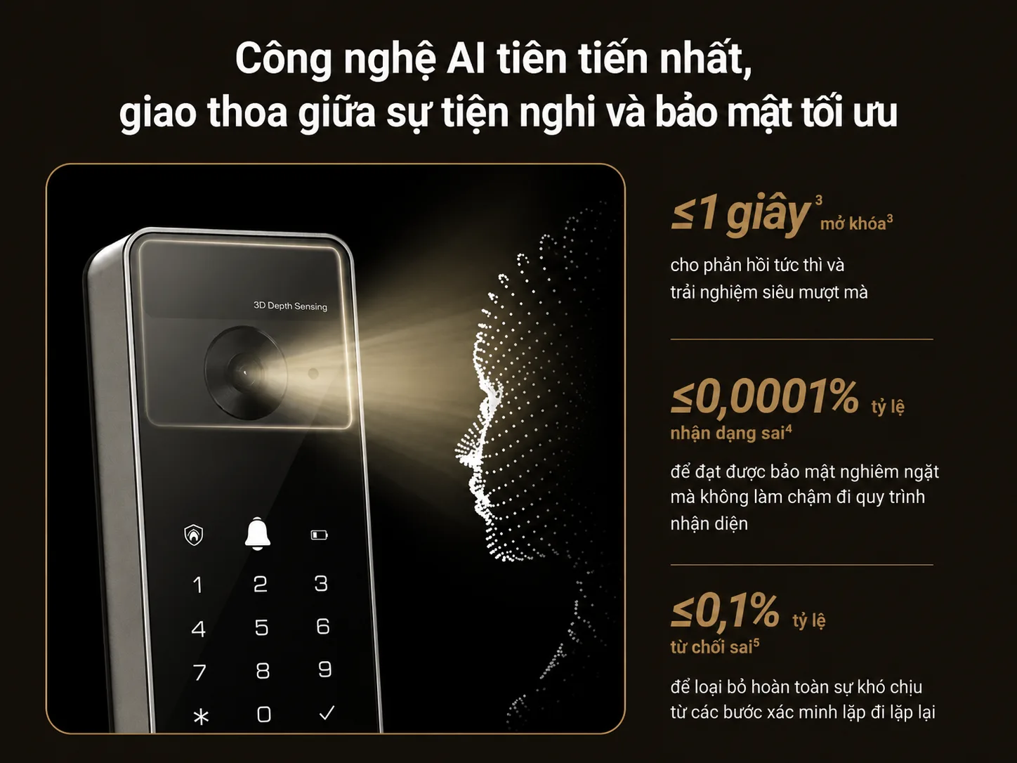 Khóa cửa thông minh EZVIZ DL20FVS Plus, nhận diện Face ID, tĩnh mạch lòng bàn tay 8