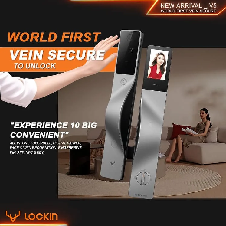 Khoá cửa thông minh Lockin V5 Max 2