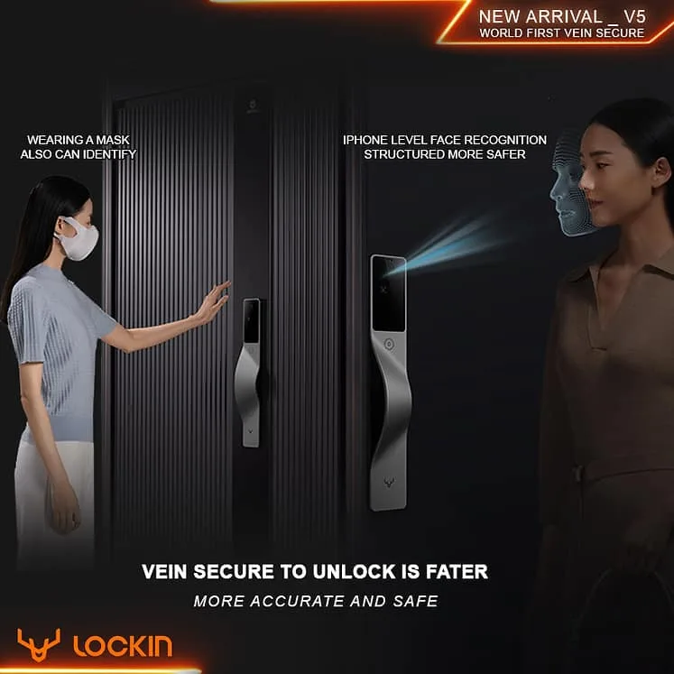 Khoá cửa thông minh Lockin V5 Max 3