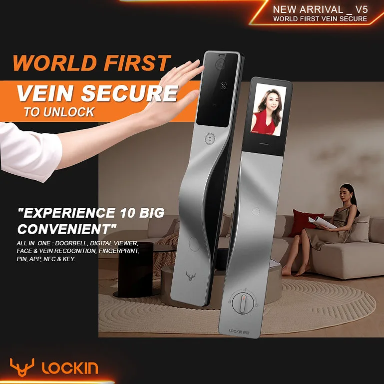 Khoá cửa thông minh Lockin V5 Max 3
