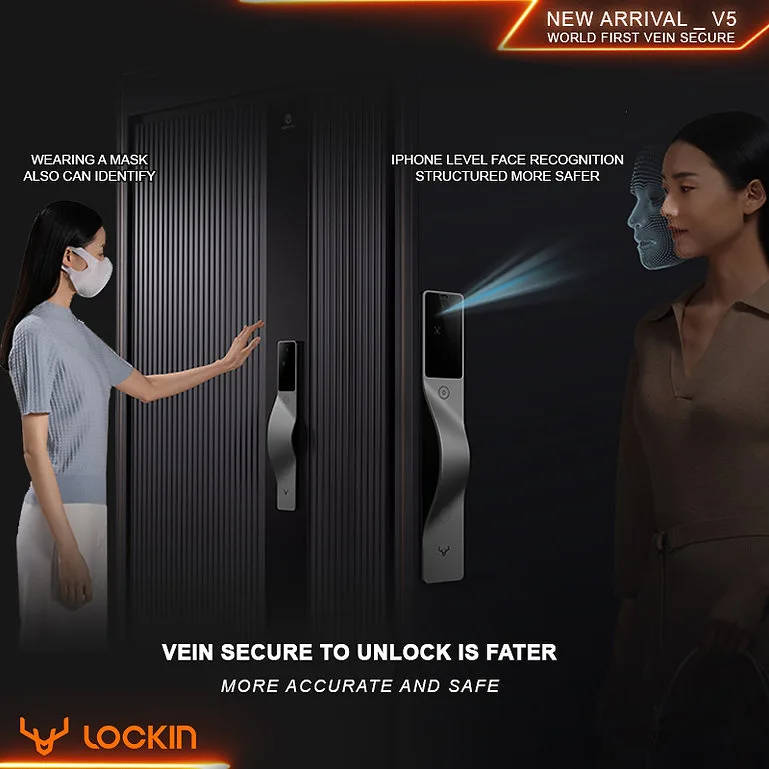 Khoá cửa thông minh Lockin V5 Max 7