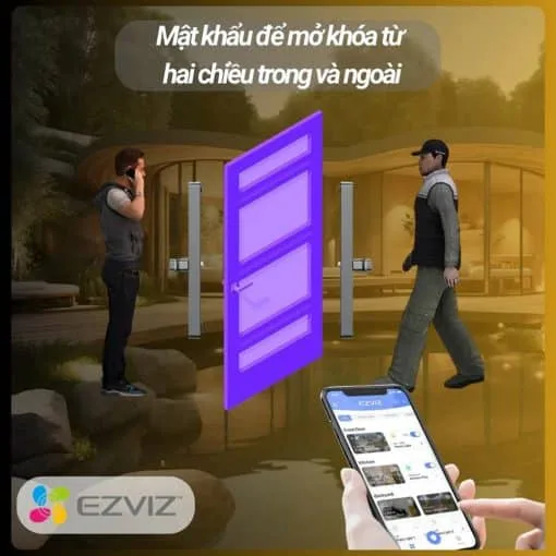 Khóa thông minh vân tay hai mặt Ezviz DL06 Pro 4